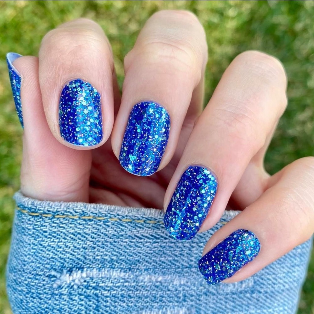 *Retired* Color Street: Renew Hope | Blue Glitter Sparkle Fall Winter Spring